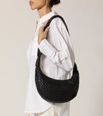 Dylan Woven Handbag | Black Totes Cleobella 