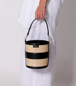 Emery Rattan Bucket Bag | Natural & Black Totes Cleobella 