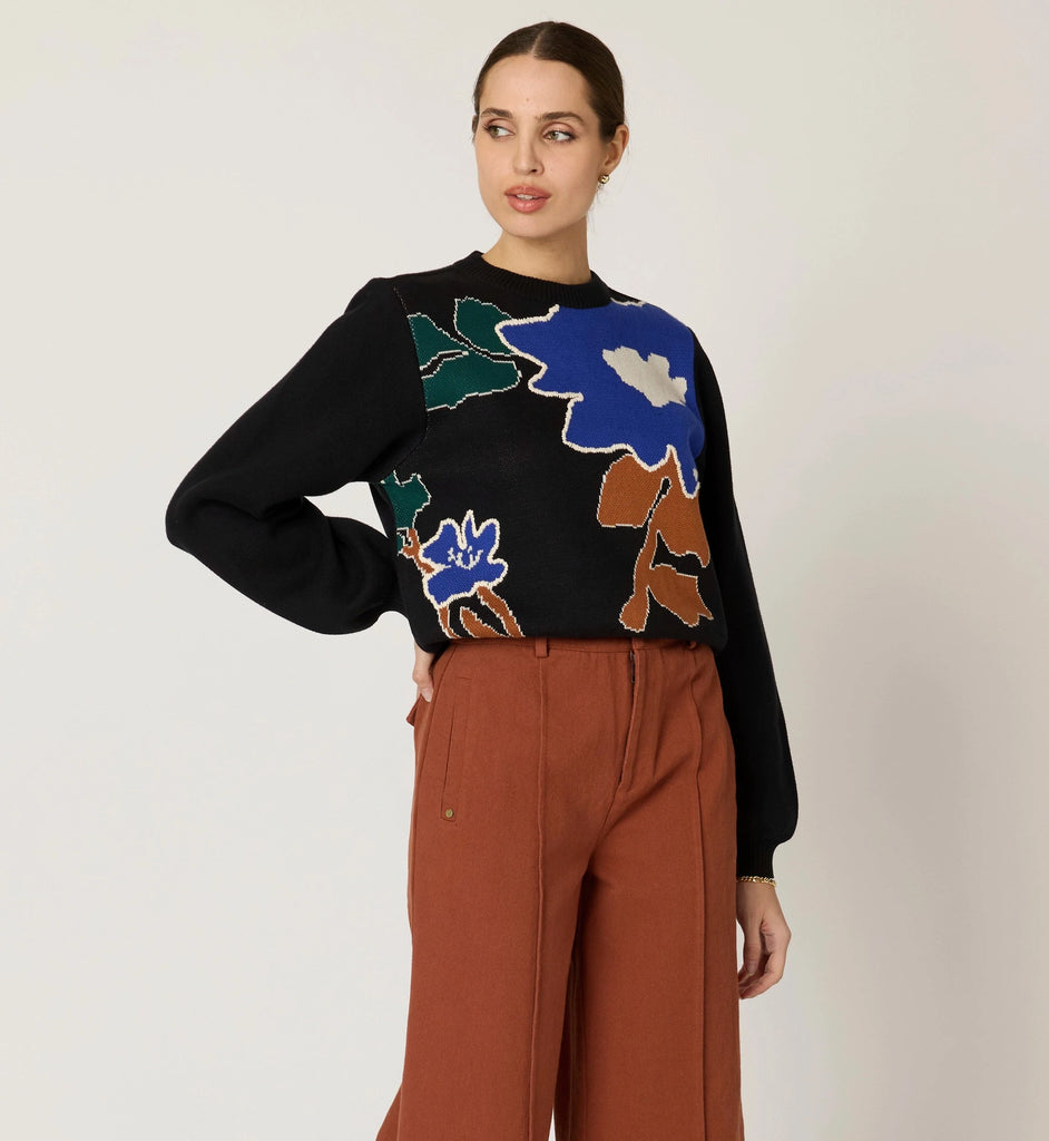 Emory Sweater | Mariposa/Black Jackets Cleobella 