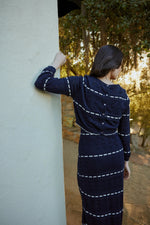 Estrella Sweater | Dark Blue/Ivory Tops Cleobella 