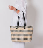 Eugenie Woven Tote Bag | Black Multi Totes Cleobella 