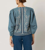 Farrah Blouse | Cardamom Blue Tops Cleobella 