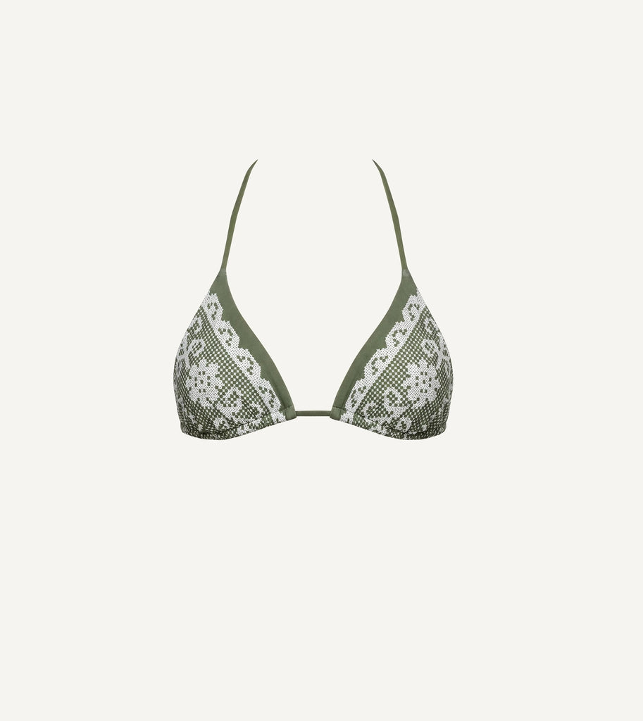Forbela Triangle Top | Verdant Flight Swim-Top Cleobella 