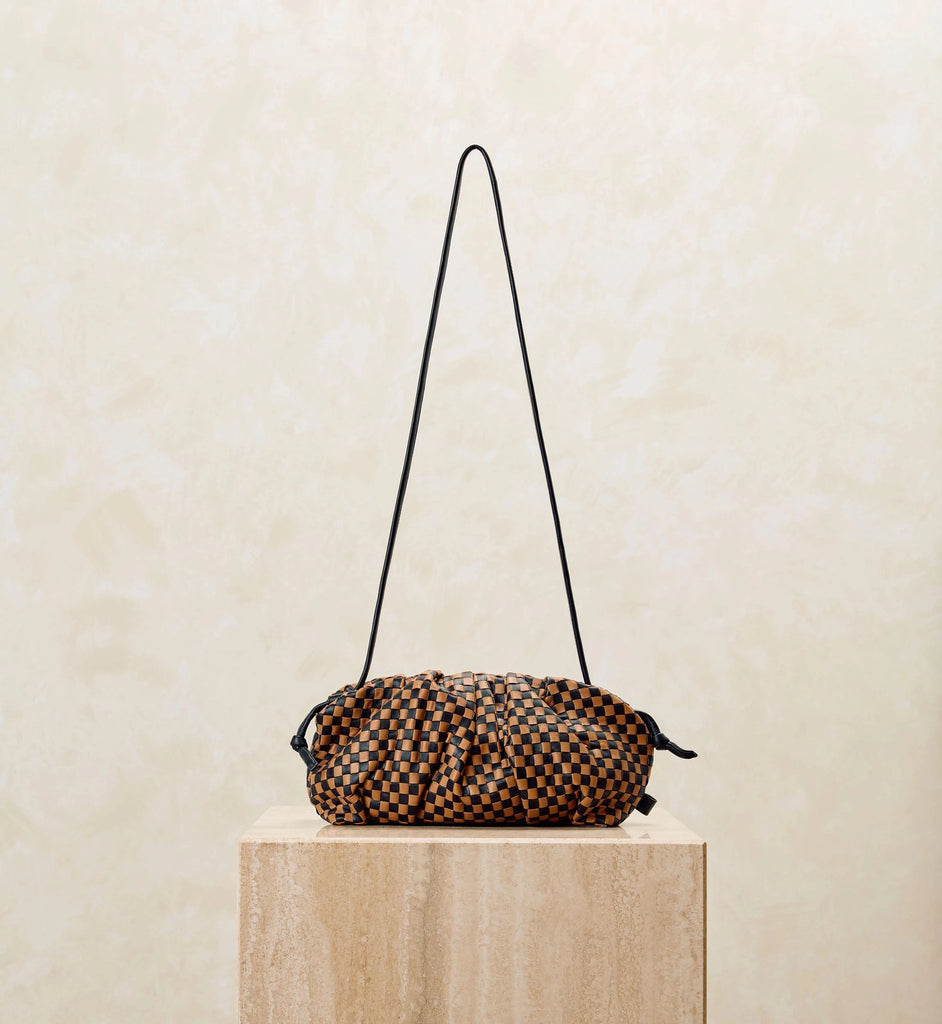 Gigi Woven Crossbody | Brown Multi Clutches Cleobella 