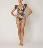 Harlow One Piece | Foraged Violets Swim-Onepiece Cleobella 