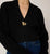 Heart Sweater Cardigan | Black Jackets Cleobella 
