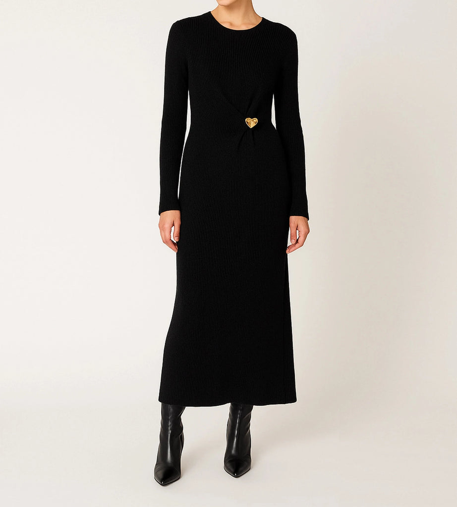 Hjarta Midi Dress | Black Dresses Cleobella 