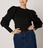 Indi Sweatshirt | Black Tops Cleobella 