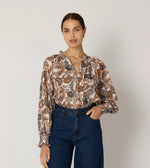 Ivy Blouse | Nutmeg Paisley Tops Cleobella 