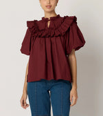 Janet Blouse | Dark Crimson Tops Cleobella 