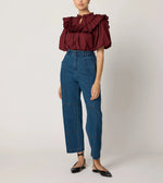 Janet Blouse | Dark Crimson Tops Cleobella 