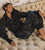 Janna Quilted Sweatpant | Black Multi Bottoms Cleobella 