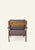 Leela Lounge Chair in Cocoa Floral Lounge Hati Home 