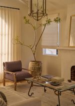 Leela Lounge Chair in Cocoa Floral Lounge Hati Home 