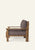 Leela Lounge Chair in Cocoa Floral Lounge Hati Home 