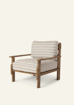 Leela Lounge Chair in Neutral Arches Lounge Hati Home 