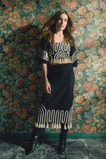 Lola Midi Skirt | Black Ivory Bottoms Cleobella 