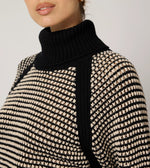 Madison Sweater | Black/Ivory Tops Cleobella 