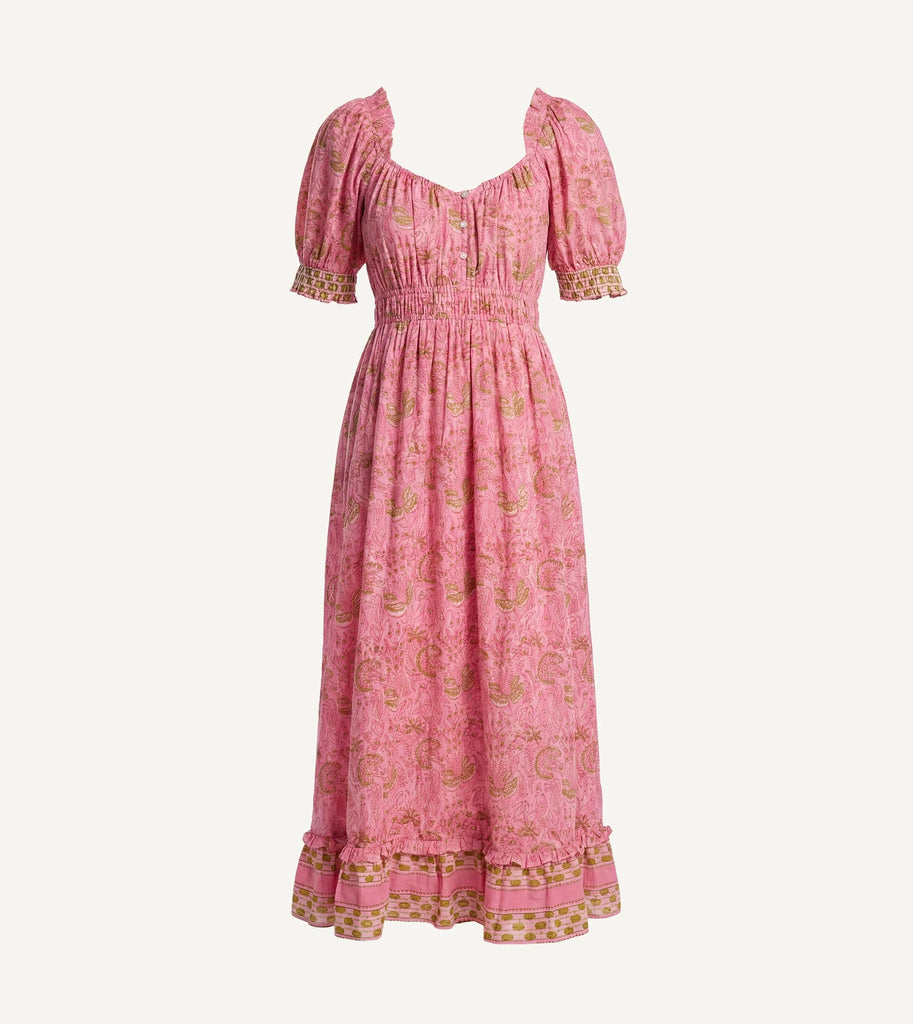 Marcella Ankle Dress | Wildflower Prism Pink Dresses Cleobella 