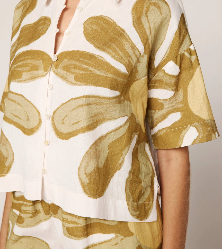 Marie Blouse | Floral Placed Print Tops Cleobella 