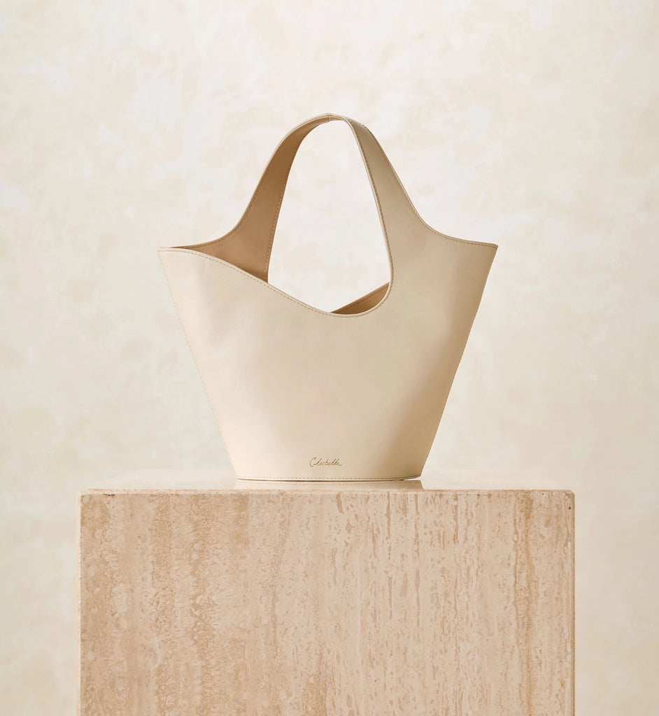 Mini Astrid Tote Bag | Ivory/Mocassin Totes Cleobella 