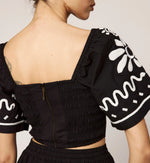 Minka Top | Black/Ivory Tops Cleobella 