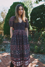Nancy Midi Dress | Zocalo Rose Tan Dresses Cleobella 