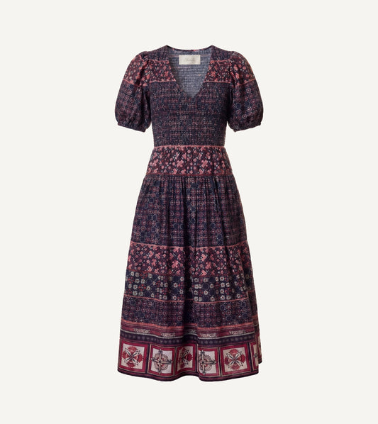 Nancy Midi Dress | Zocalo Rose Tan Dresses Cleobella 