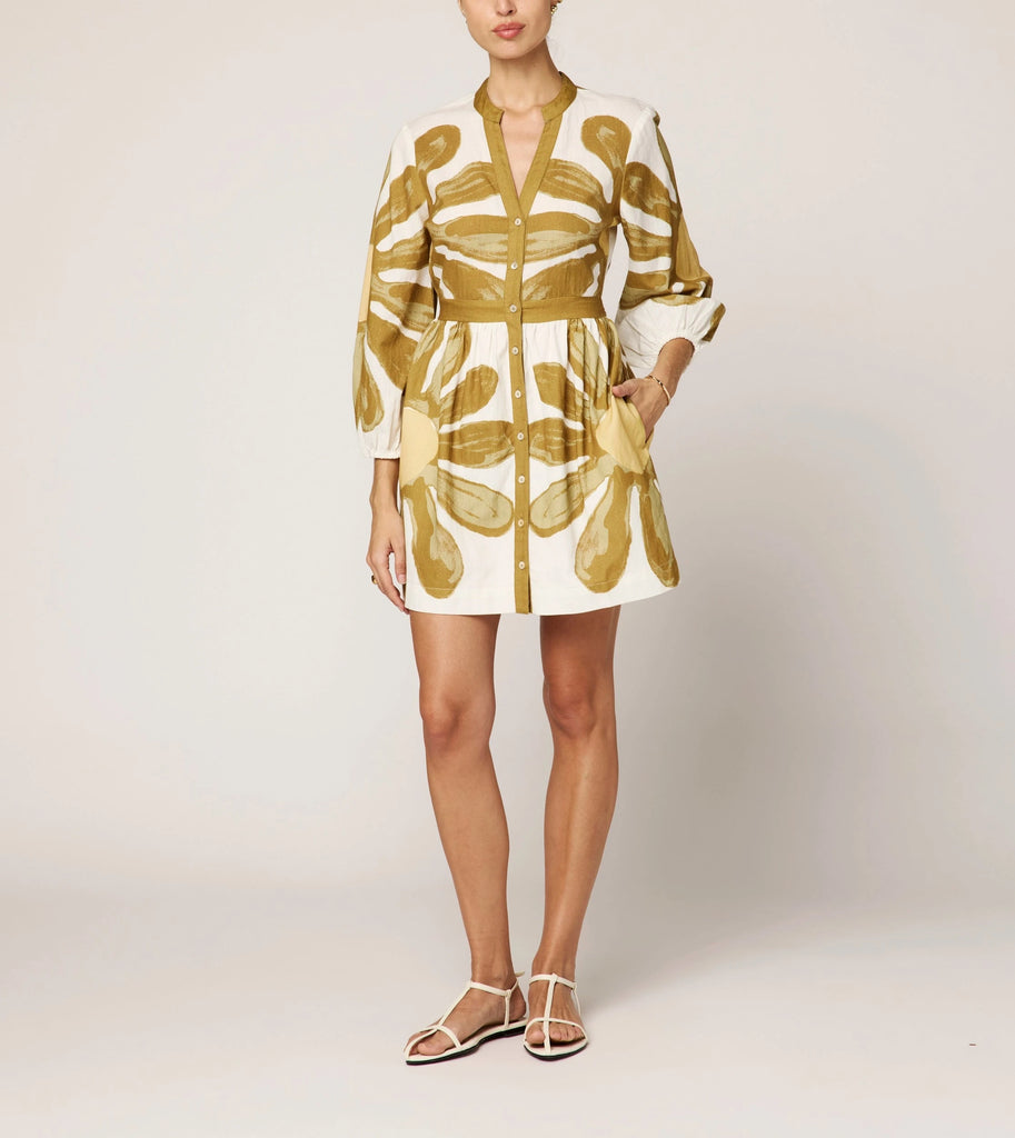 Noor Mini Dress | Floral Placed Print Dresses Cleobella 
