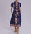 Asha Midi Dress | Navy Lagos