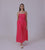 Lacey Ankle Dress | Poppy Red/Ivory