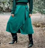 Regina Midi Skirt | Forest Green Bottoms Cleobella 