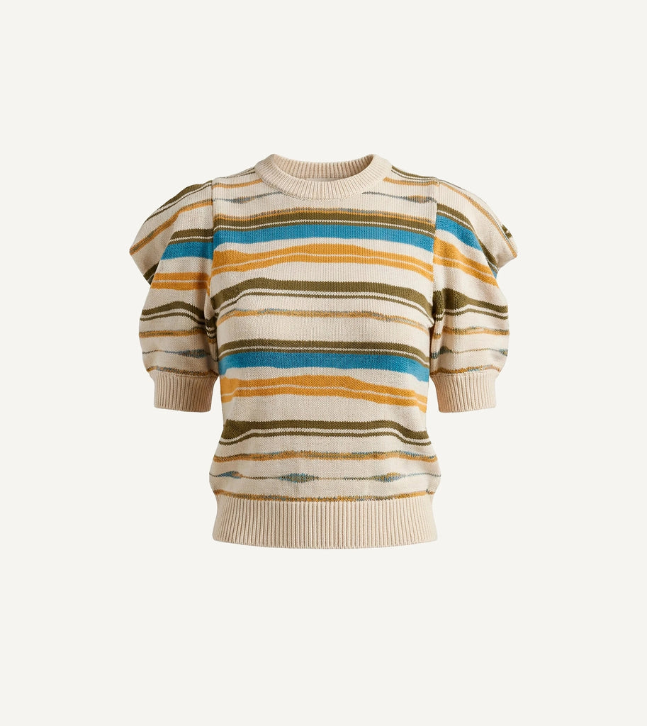Rei Sweater | Ivory Multi Tops Cleobella 