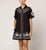 Riya Mini Dress | Black/Ivory Dresses Cleobella 