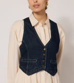 Rory Vest | Dark Denim Tops Cleobella 