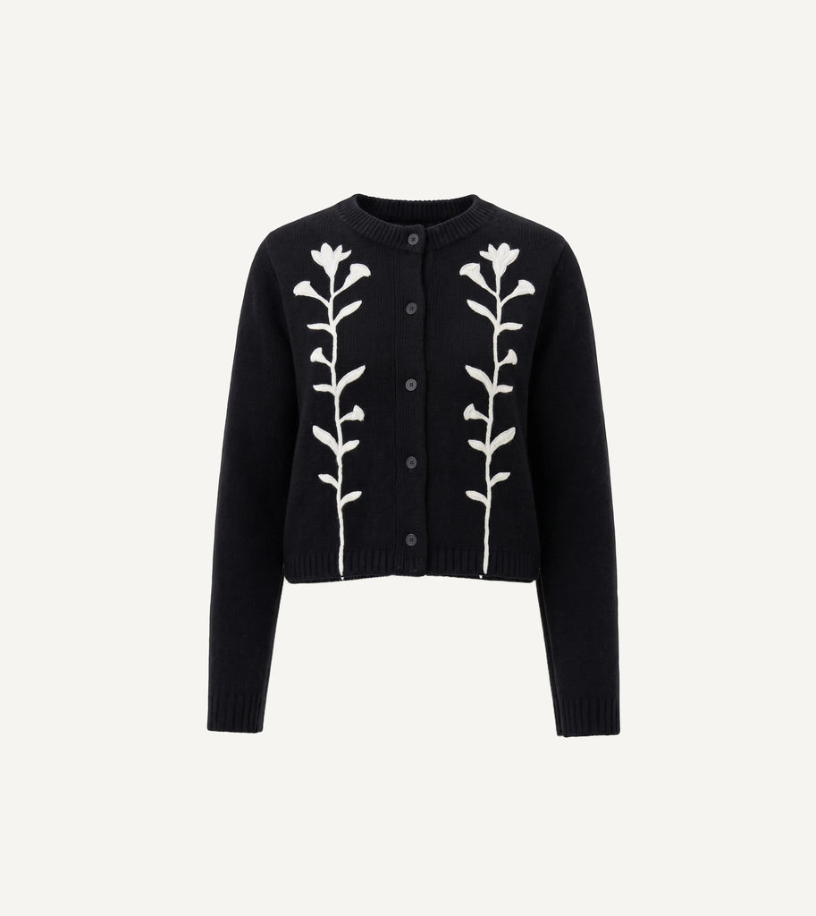Samantha Sweater | Black Ivory Tops Cleobella 