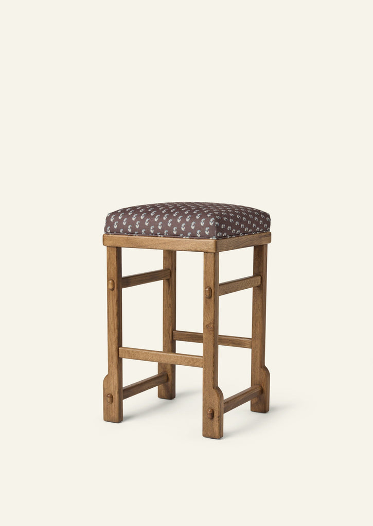 Sari Counter Stool in Cocoa Floral Stool Hati Home 