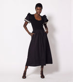 Selma Midi Dress | Black / Ivory Dresses Cleobella 