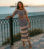 Serena Crochet Ankle Skirt | Blue Multi Dresses Cleobella 