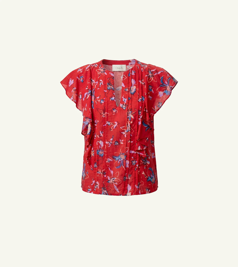 Sheenie Blouse | Fiore Rosso Tops Cleobella 