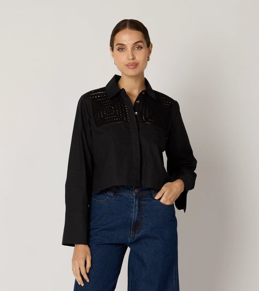 Sierra Blouse | Black Tops Cleobella 