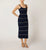 Skylar Midi Dress | Dark Blue/Ivory Dresses Cleobella 