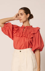 Sloane Blouse| Dawn Pink Tops Cleobella 