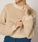 Sydney Sweater | Ivory & Oatmeal Tops Cleobella 