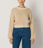 Sydney Sweater | Ivory & Oatmeal Tops Cleobella 