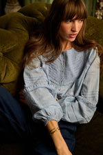Theodora Top | Dusty Blue Tops Cleobella 