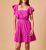 Violeta Mini Dress | Fuschia Red Dresses Cleobella 