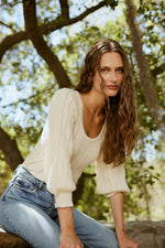 Zoe Sweater | Ivory Tops Cleobella 