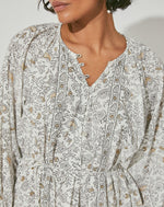 Aaliyah Kaftan Midi Dress | Ornate Paisley Dresses Cleobella 