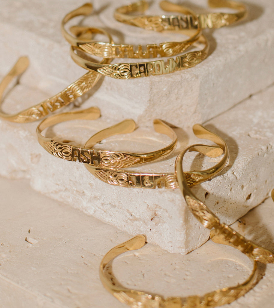 Custom Bali Word Bracelet Bracelets Cleobella 